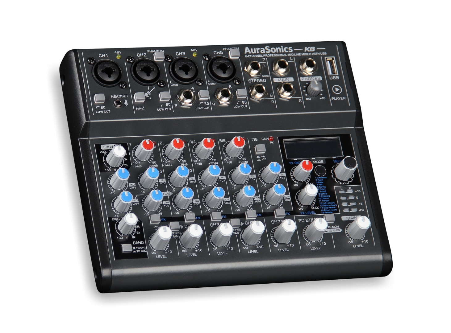 AuraSonics K8 компактный микшерный пульт в Алапаевске