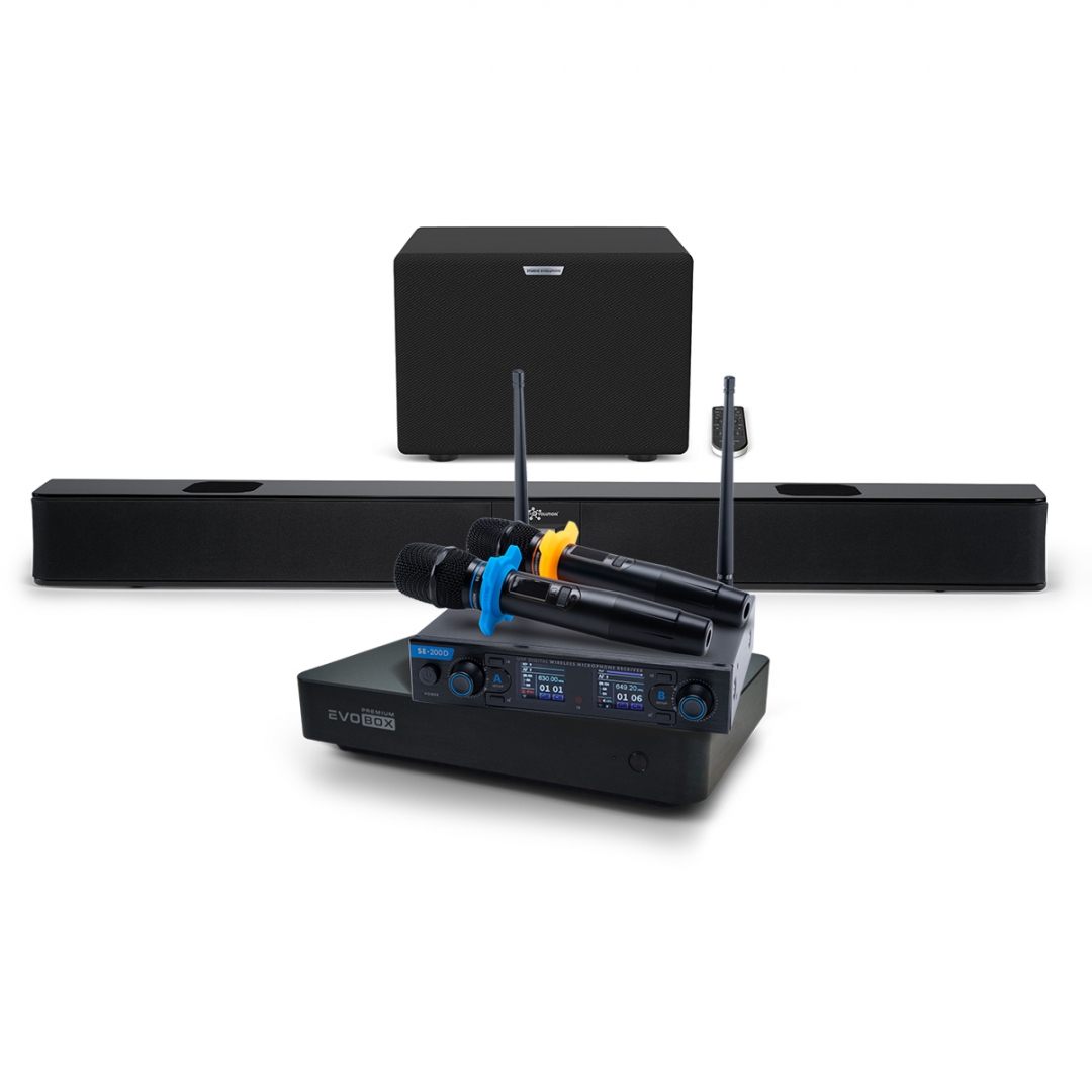 Hi-End караоке-система EVOBOX Premium + EvoSoundBar (саундбар с караоке) в Алапаевске