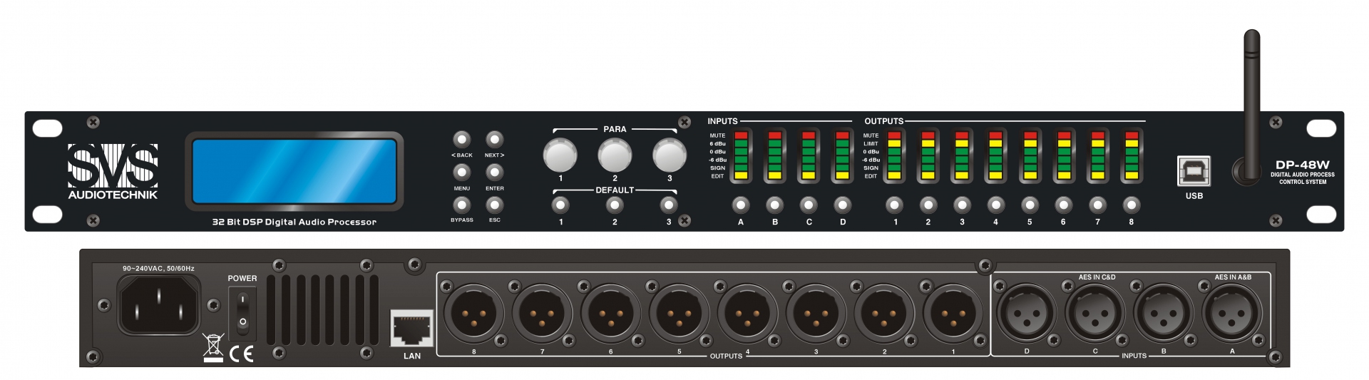 SVS Audiotechnik DP-48W Цифровой процессор: 4 входа 8 выходов в Алапаевске