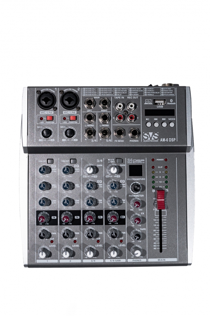 SVS Audiotechnik mixers AM-6 DSP Микшерный пульт аналоговый, 6-канальный SVS Audiotechnik mixers в Алапаевске